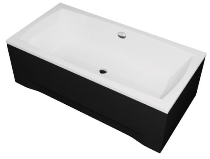 Polimat Arpi panel boczny do wanny 70 cm czarny 00390