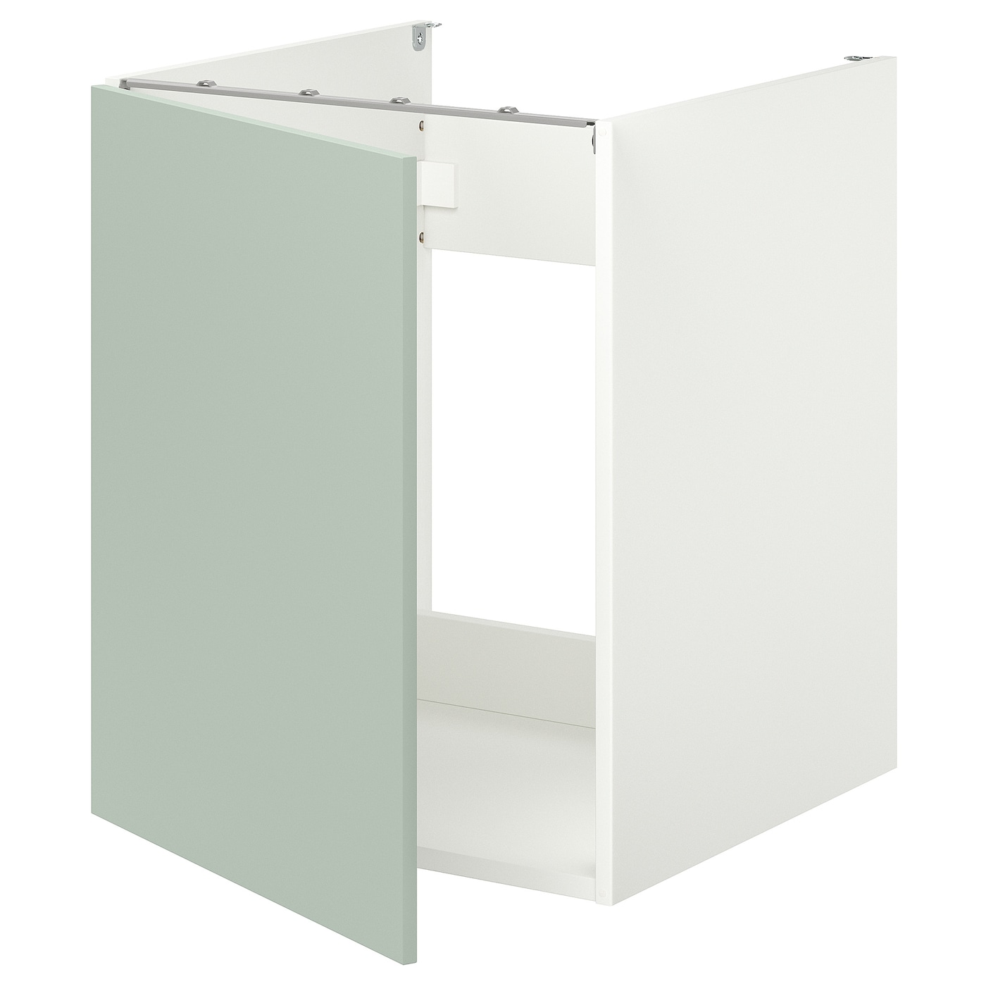 IKEA ENHET Szafka pod zlewozm/drzwi, biały/blady szaro-zielony, 60x62x75 cm