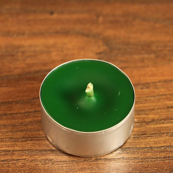 Tealight - świeca z wosku herbaciarka - zielona