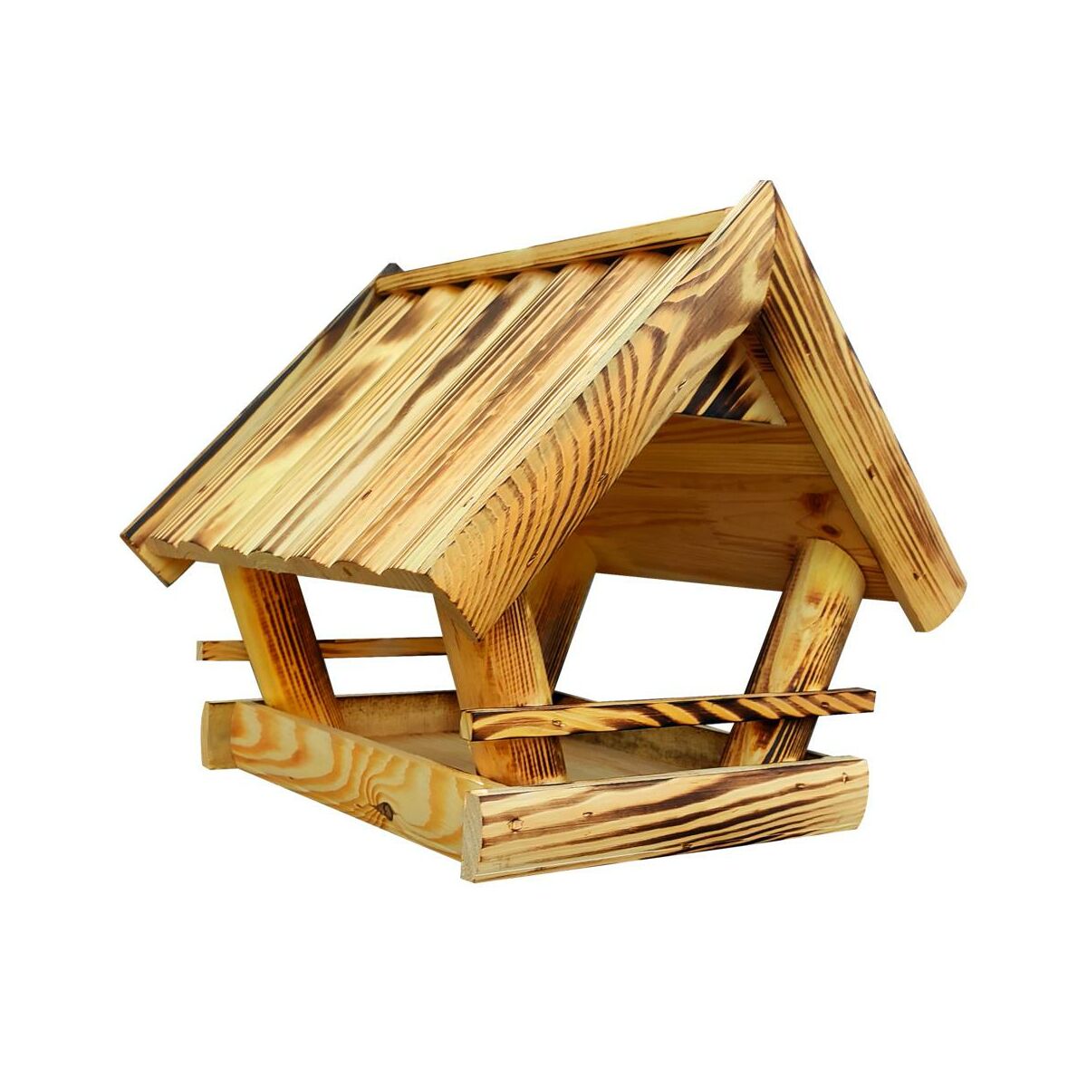 Karmnik dla ptaków 40x40x32cm domek drewniany