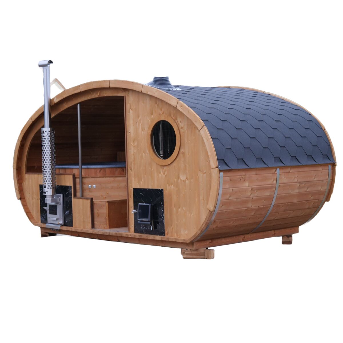 Sauna ogrodowa Hobbit 450x220 cm Ecosauna