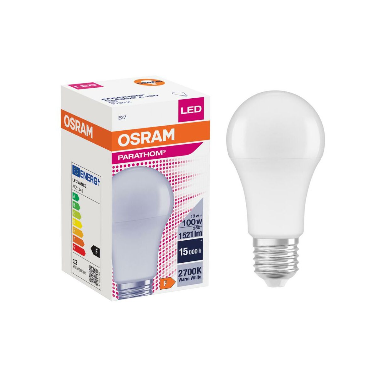 Żarówka LED E27 (230 V) 13 W 1521 lm Ciepła biel OSRAM