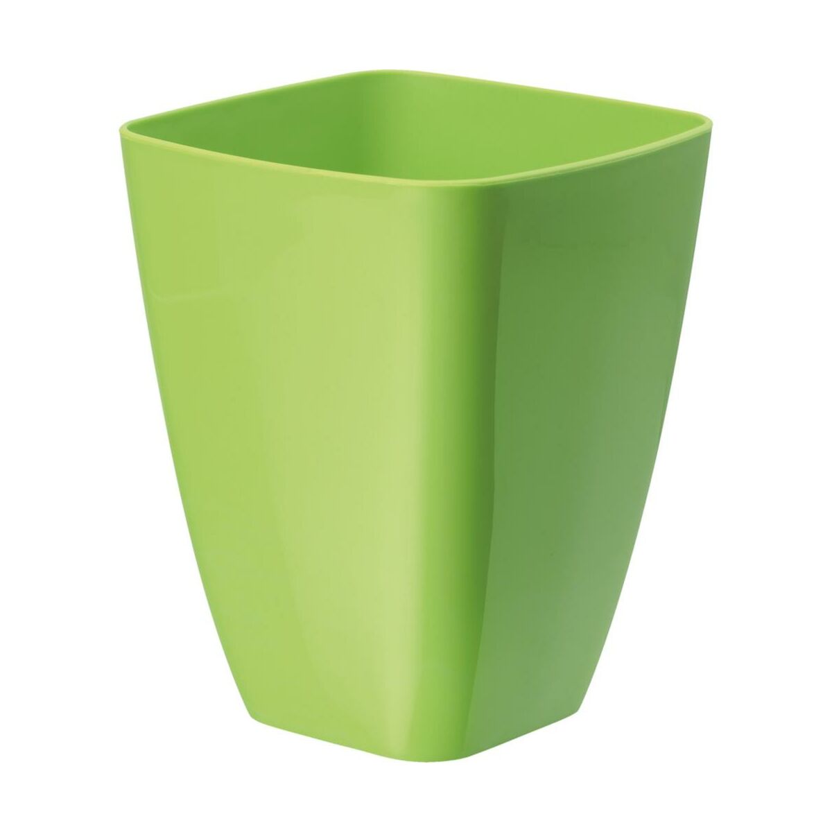 Osłonka doniczki kwadratowa 13x13cm zielona Form-Plastic