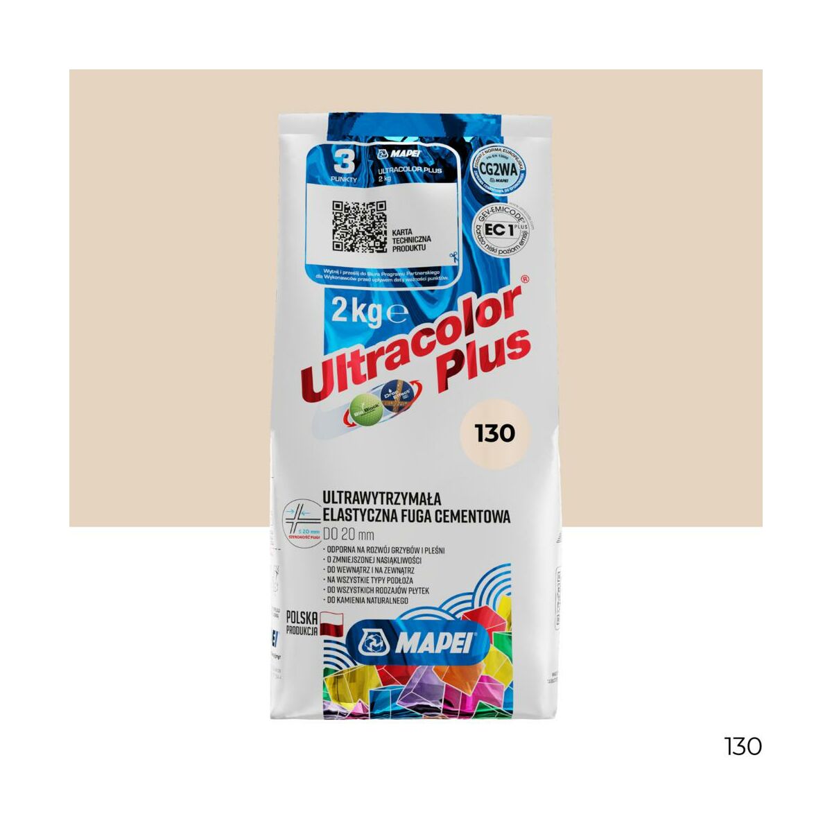 Fuga Ultracolor 130 Jaśmin 130 2 kg Mapei