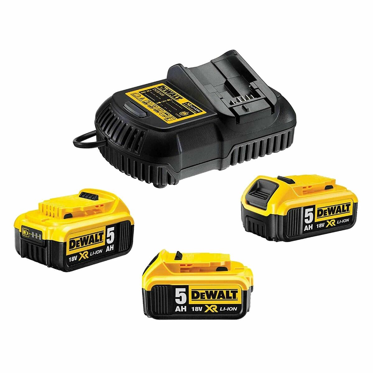 Zestaw akumulator i ładowarka 18V 3x5Ah DCB115P3-QW DEWALT