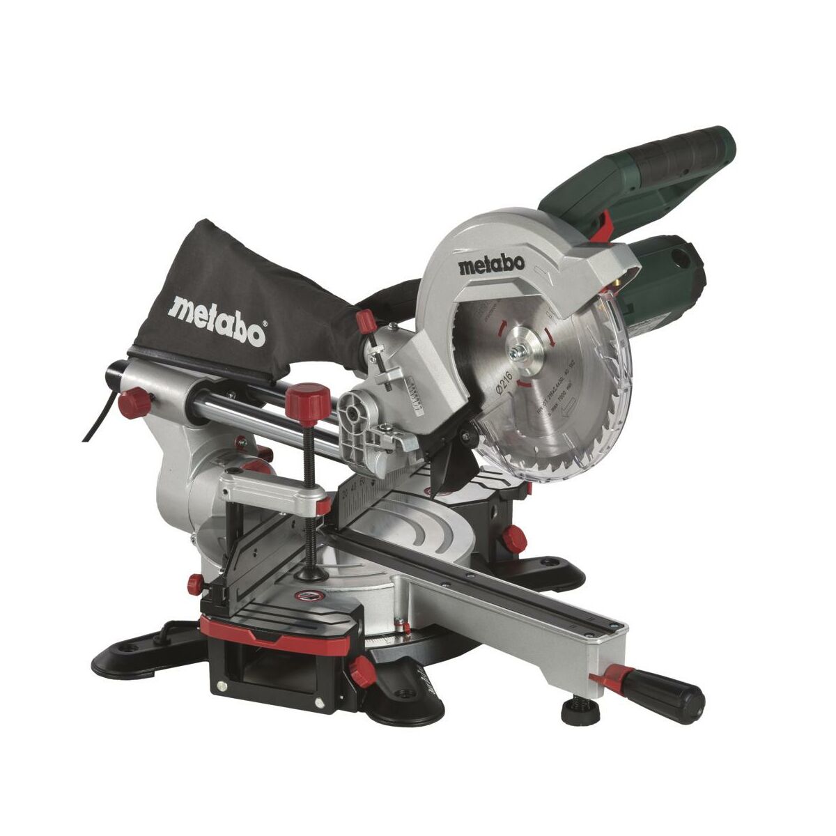 Pilarka ukosowa z przesuwem 216 mm 1500W METABO