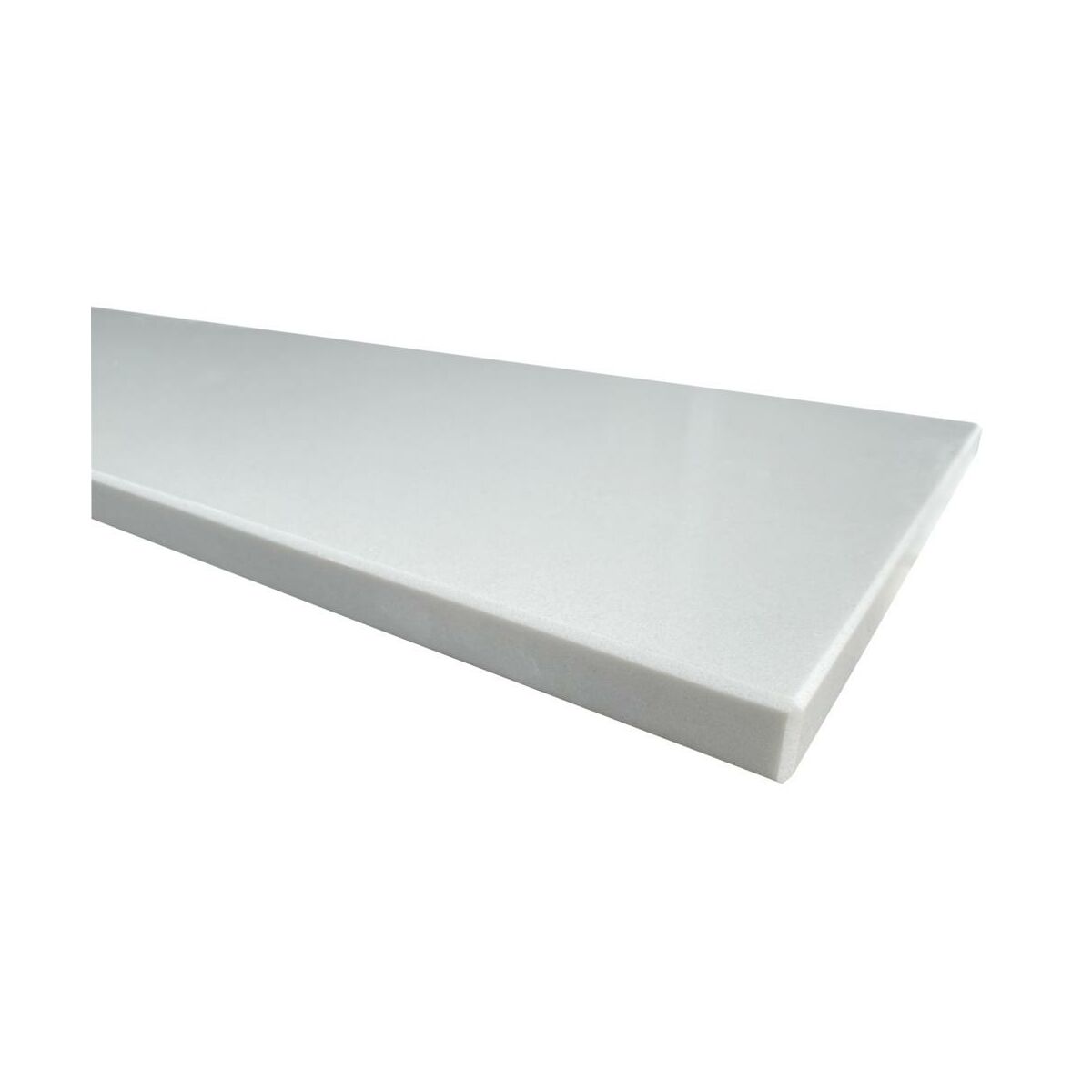 Parapet wewnętrzny konglomeratowy Snow White 122x30x2 cm Knap