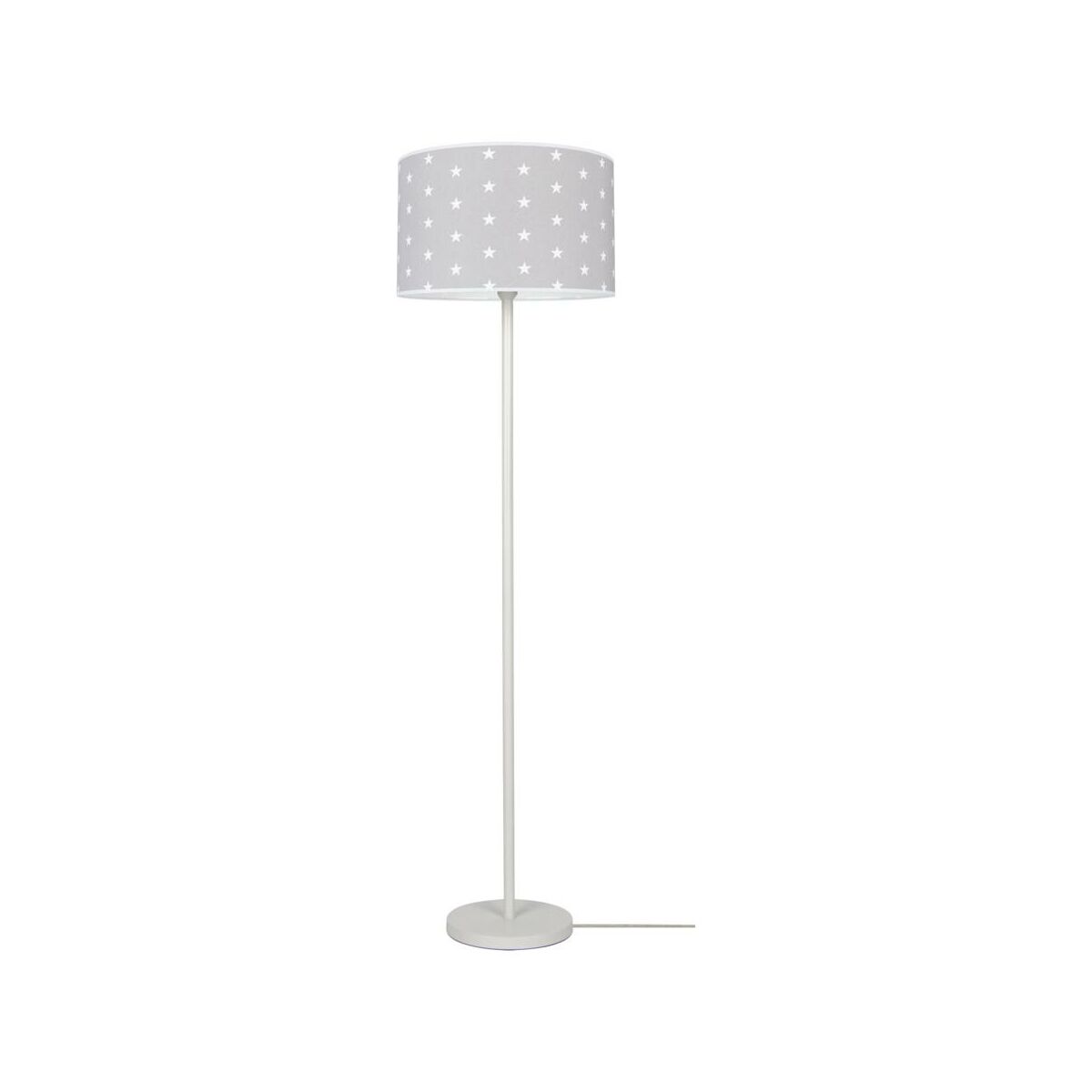 Lampa podłogowa Stelo biało-szara E27 Spot-Light