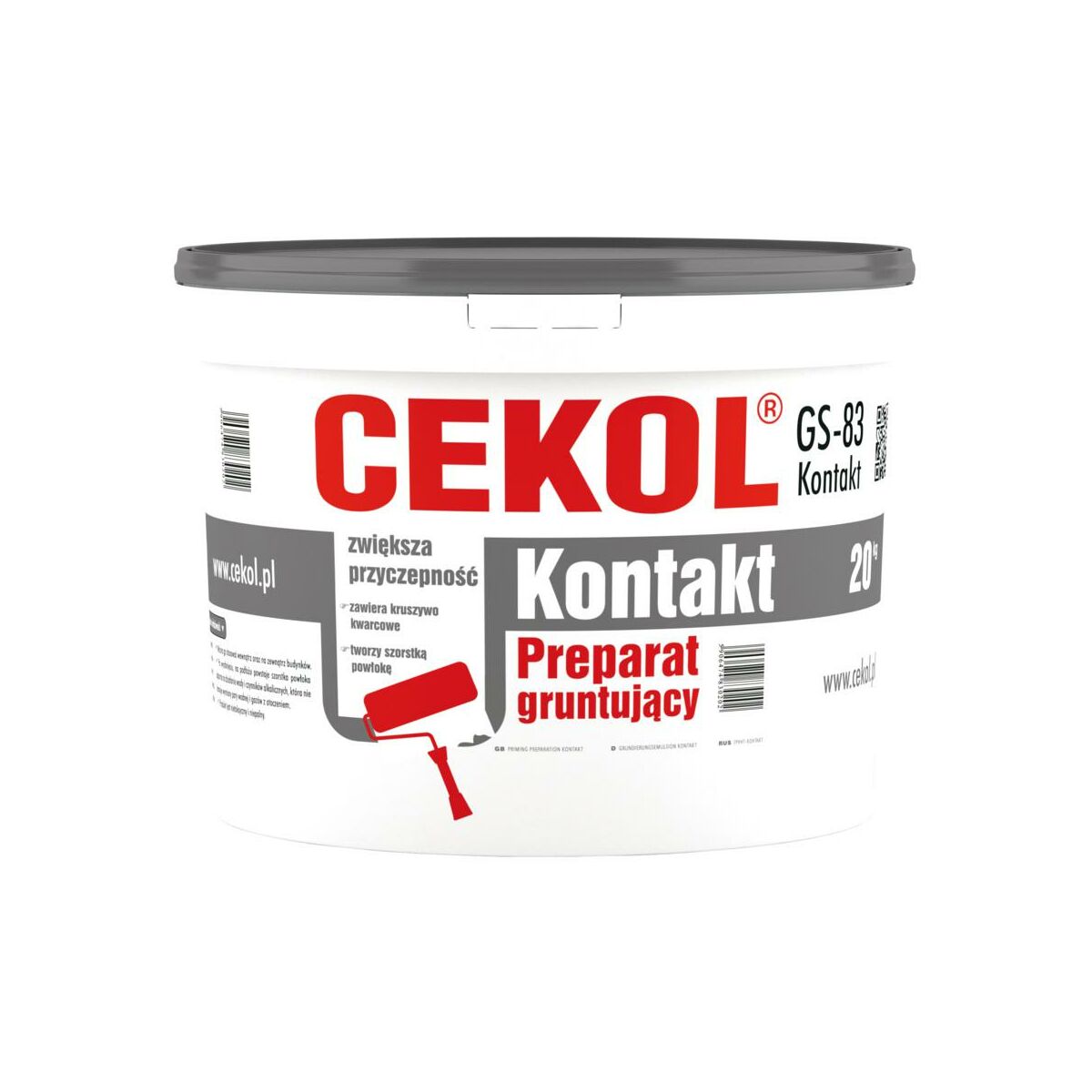 Preparat gruntujący GS-83 Kontakt 20 kg Cekol