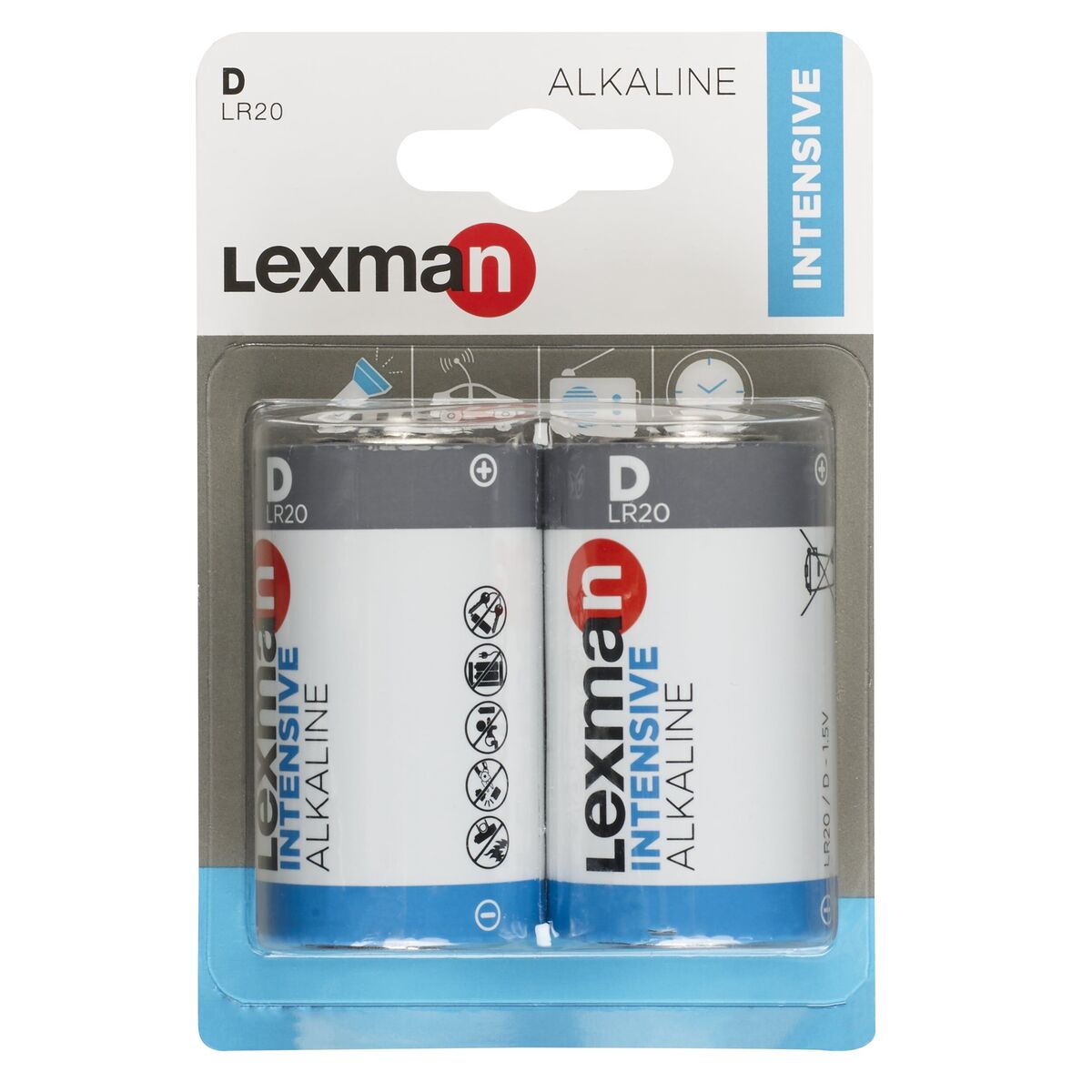 Bateria alkaliczna INTENSIVE LR20/D 2 SZT. LEXMAN