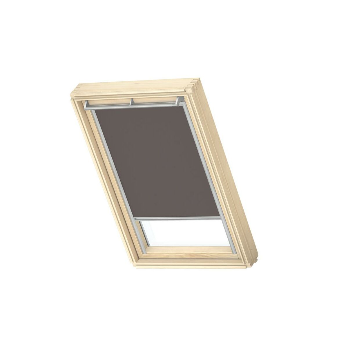 Roleta zaciemniająca do okna dachowego 78x118 cm taupe z aluminiową ramą Velux