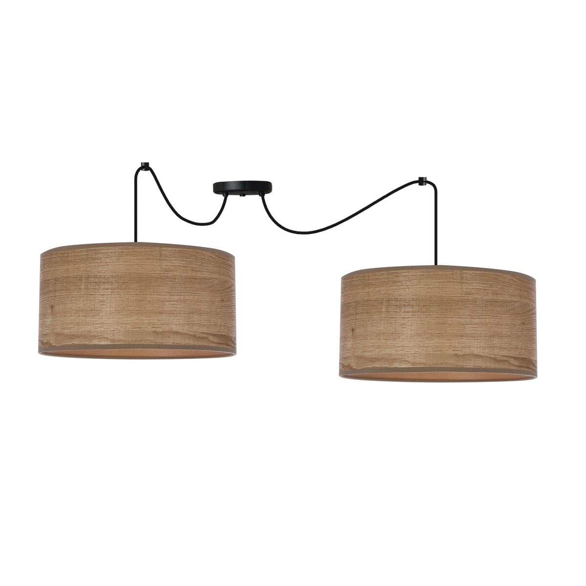 Lampa wisząca Legno natura orzech 2 x E27 Candellux