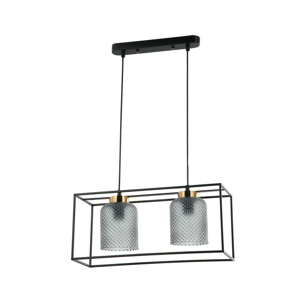 Lampa wisząca Sinela 2 x E27 czarna Italux