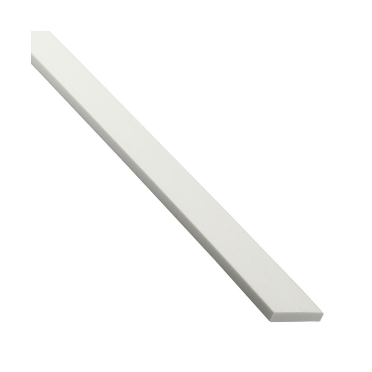 Płaskownik PVC 1m 10x2 mm matowy biały Standers