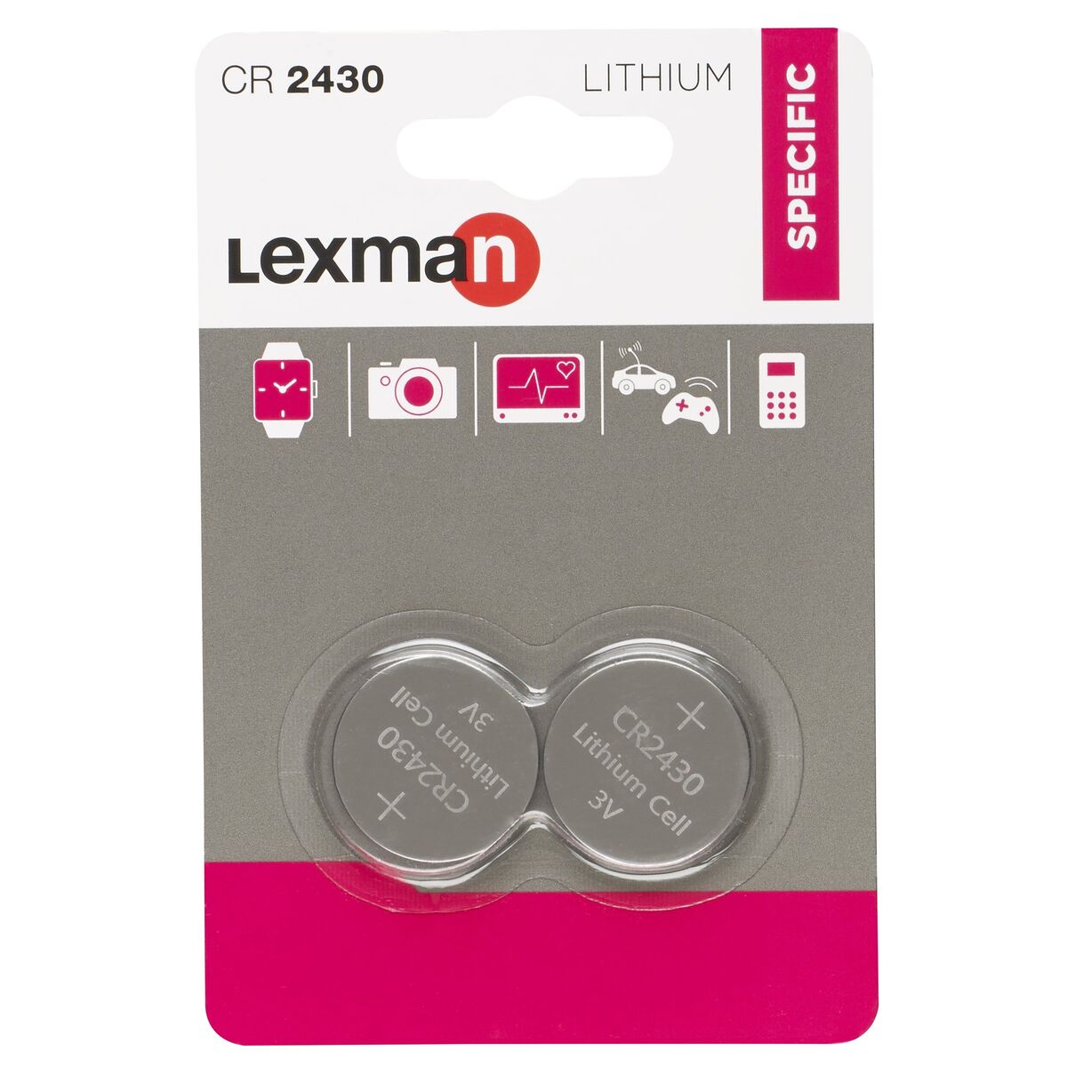 Bateria litowa CR2430 2 szt. LEXMAN