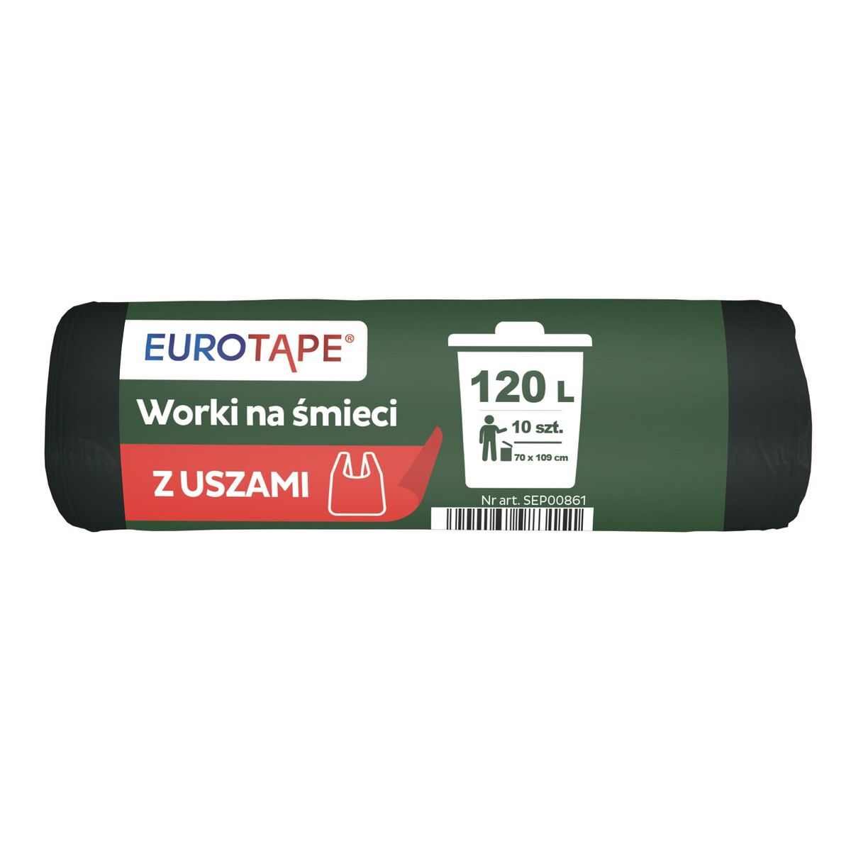 Worki na śmieci 120 l zestaw 4 x 10 szt. Eurotape