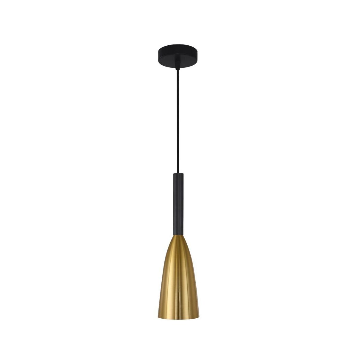 Lampa wisząca Solin złoto-czarna E27 Light Prestige