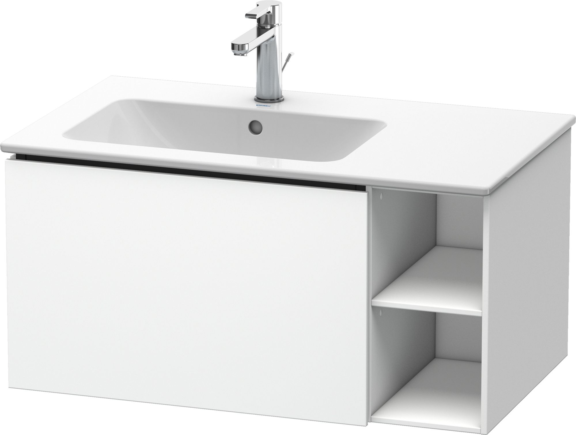 Duravit L-Cube szafka 82 cm podumywalkowa wisząca biały mat LC619101818