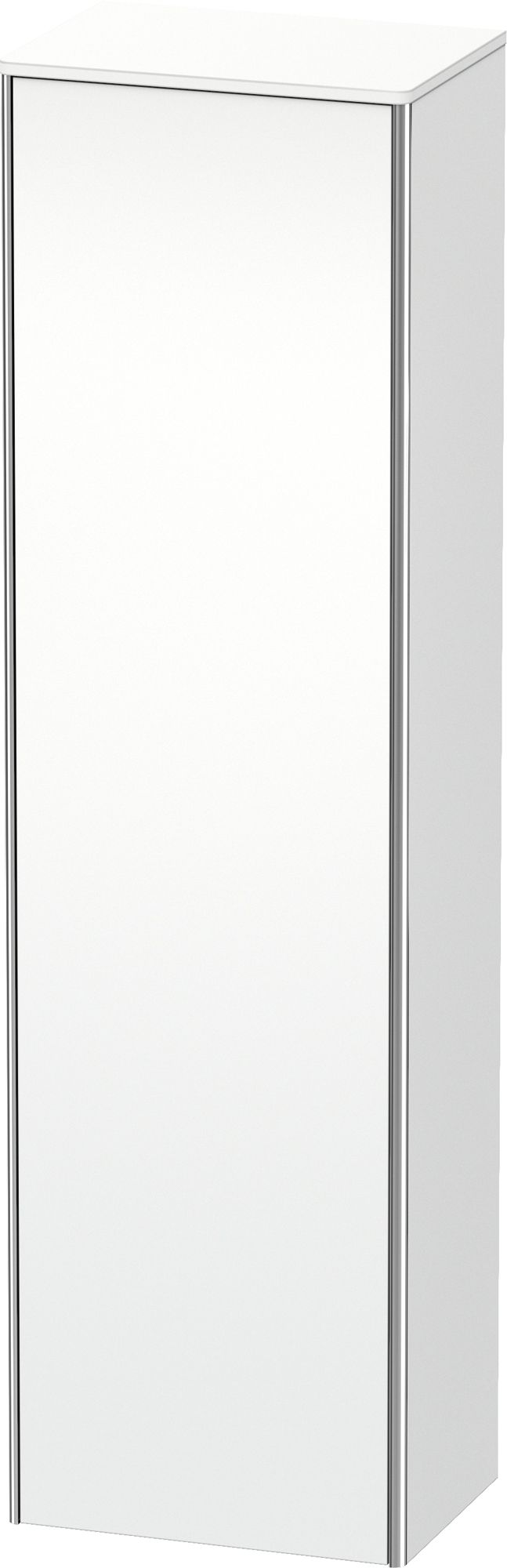 Duravit XSquare szafka boczna 176 cm wysoka wisząca prawa biały mat XS1313R1818