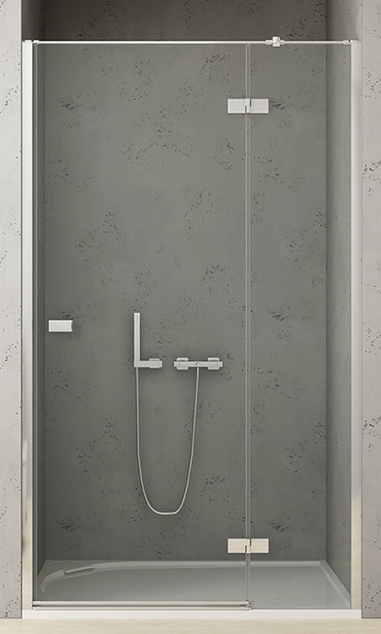 New Trendy Reflexa drzwi prysznicowe 130 cm wnękowe prawe chrom/szkło przezroczyste EXK-1215