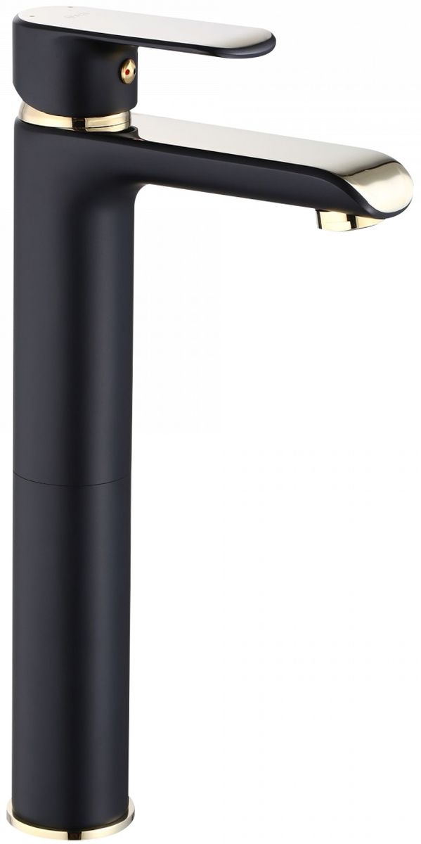 Rea Bloom bateria umywalkowa stojąca wysoka czarny mat/złoty REA-B9936