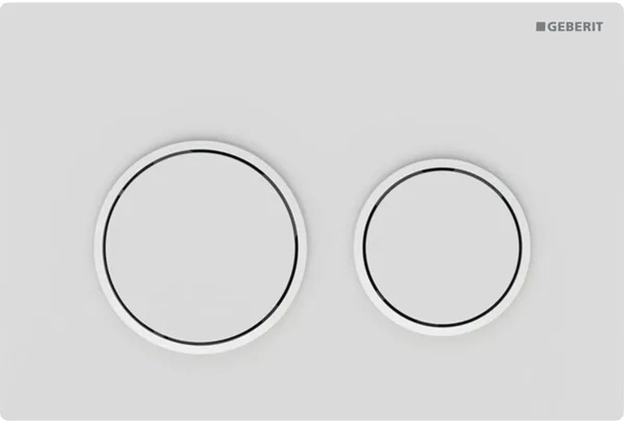 Geberit Omega20 przycisk spłukujący biały mat 115.085.01.1