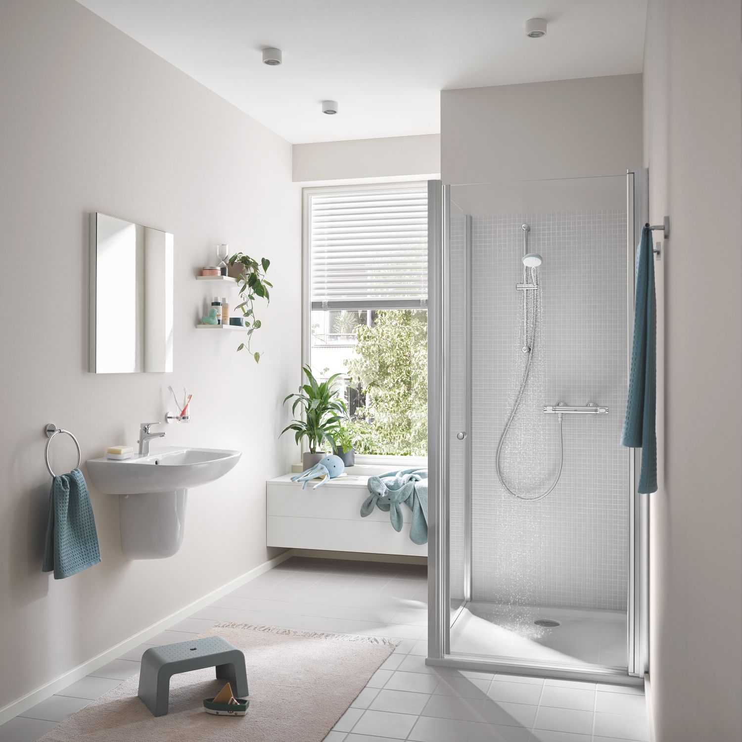 Grohe Precision Flow zestaw prysznicowy ścienny termostatyczny chrom 34841000