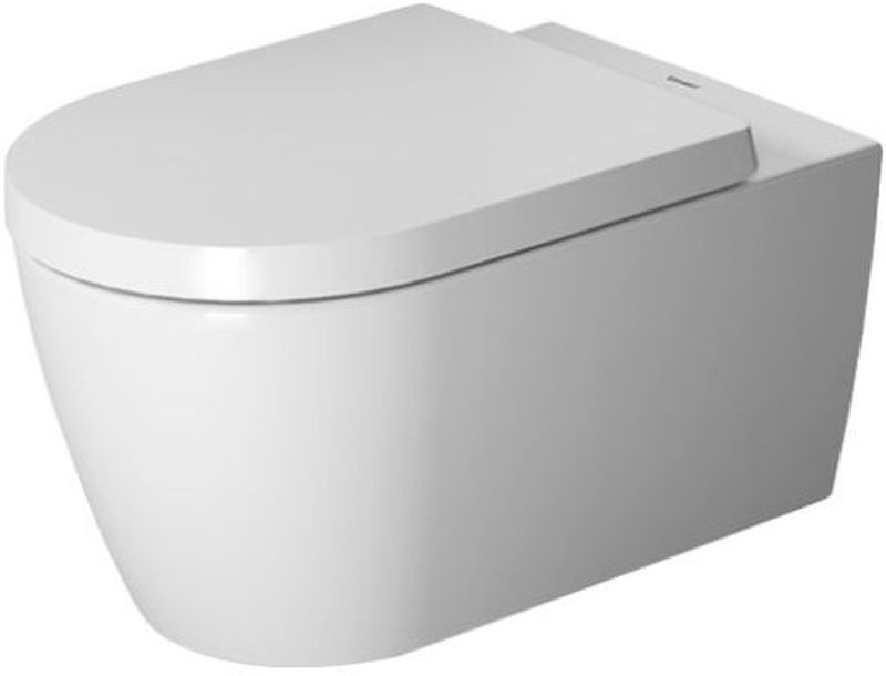 Zestaw Duravit ME by Starck miska WC wisząca Rimless HygieneGlaze z deską wolnoopadającą biały (2529092000, 0020090000) - Wysyłka w 24h