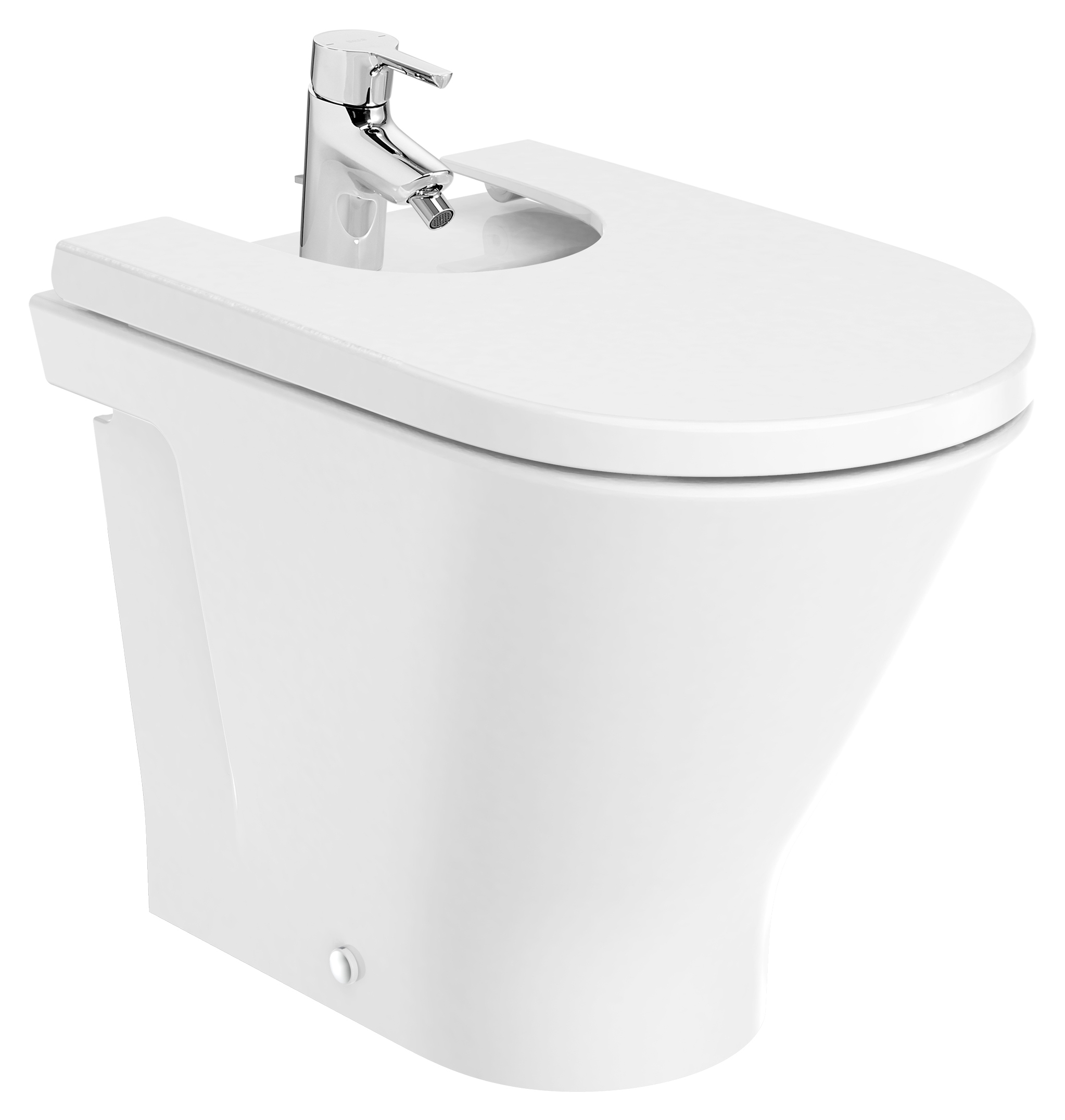 Roca Gap Round bidet stojący Supraglaze biały A3570N7S00