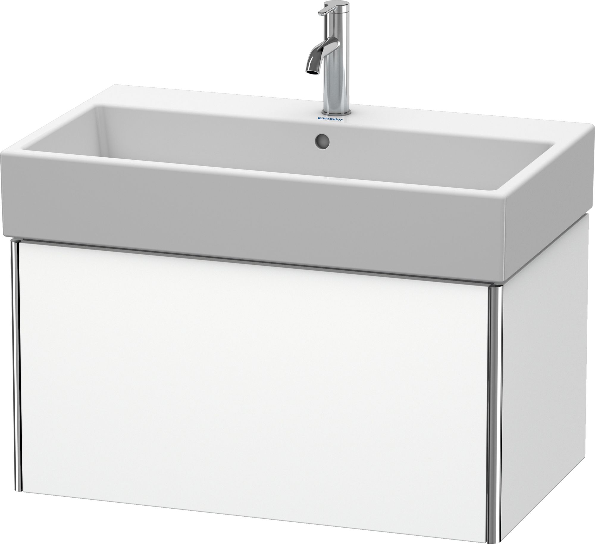 Duravit XSquare szafka 78,4 cm podumywalkowa wisząca biały mat XS409501818