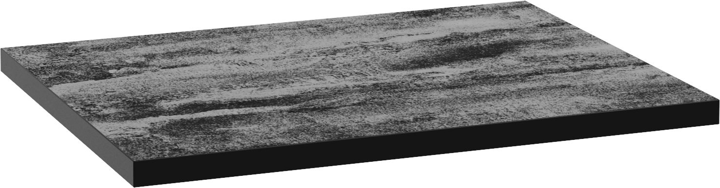 O NAS Uni blat 60 cm naszafkowy czarny beton 125-F-06009