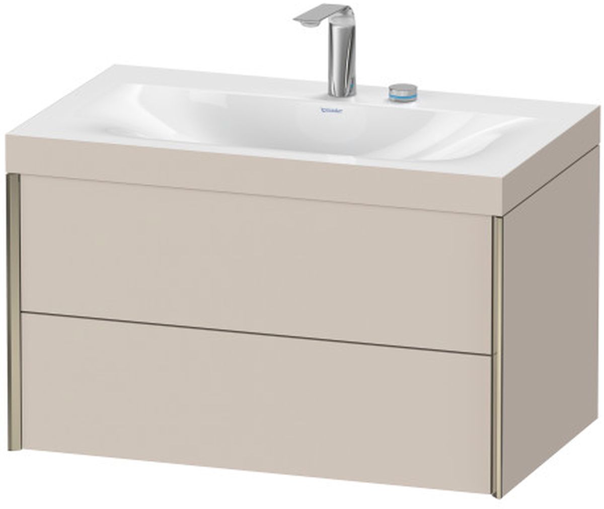 Duravit XViu umywalka z szafką 80 cm wiszącą ciemnoszary mat XV4615OB191P