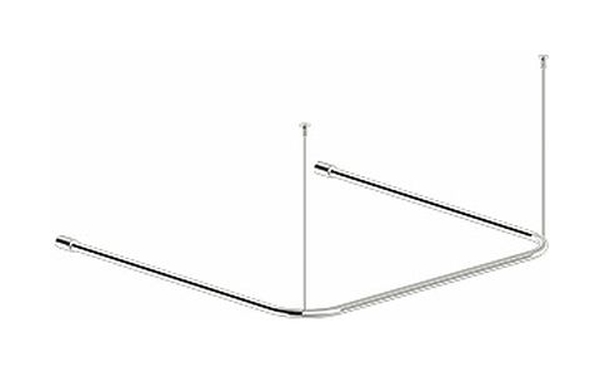 Koło Lehnen Concept Pro wieszak zasłony prysznicowej 150 cm 3-stronny L63203000