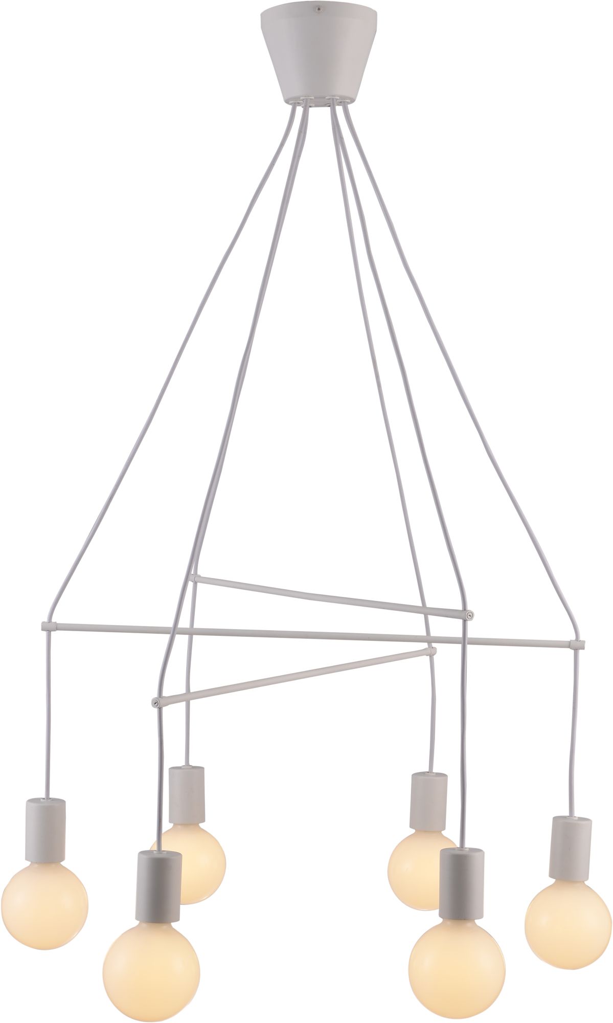 Candellux Alto lampa wisząca 6x40W biały mat 36-70920