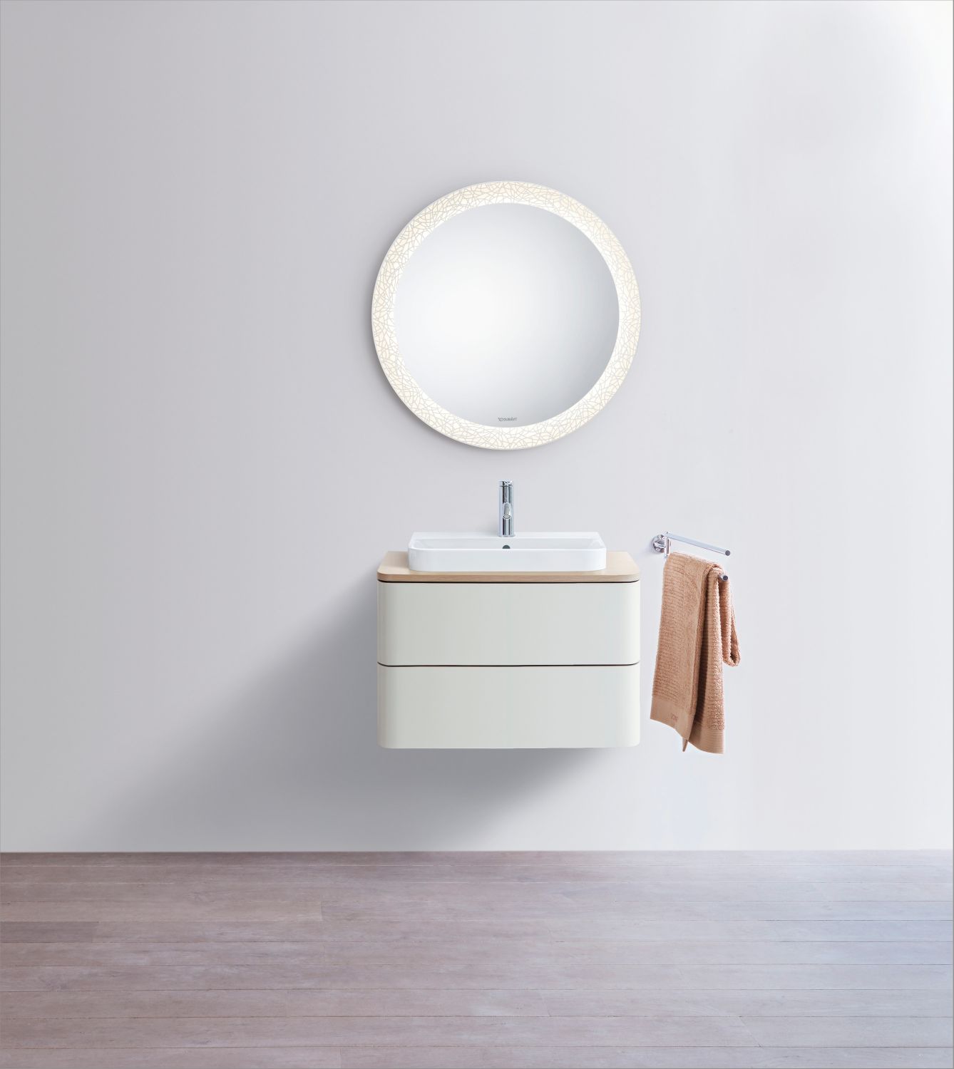 Duravit Happy D.2 Plus umywalka 50x40 cm nablatowa szlifowana prostokątna biała 2360500000