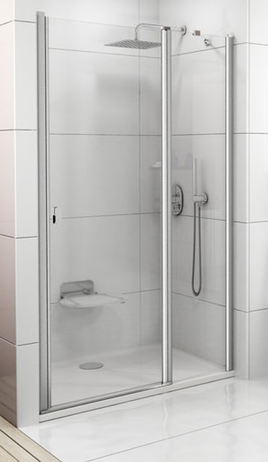 Ravak Chrome CSD2-110 drzwi prysznicowe 110 cm wnękowe polerowane aluminium/szkło przezroczyste 0QVDCC00Z1