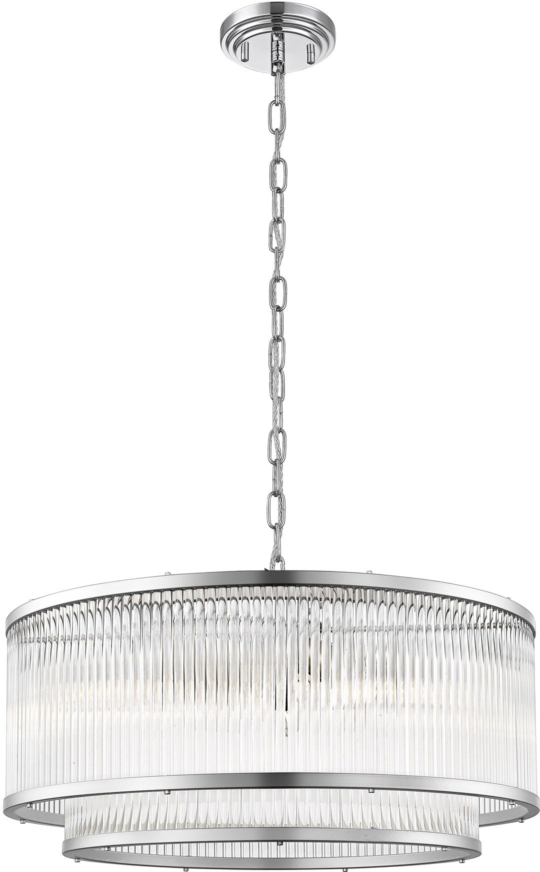 Zuma Line Sergio lampa wisząca 6x60W chrom/szkło przezroczyste P0528-06H-F4AC