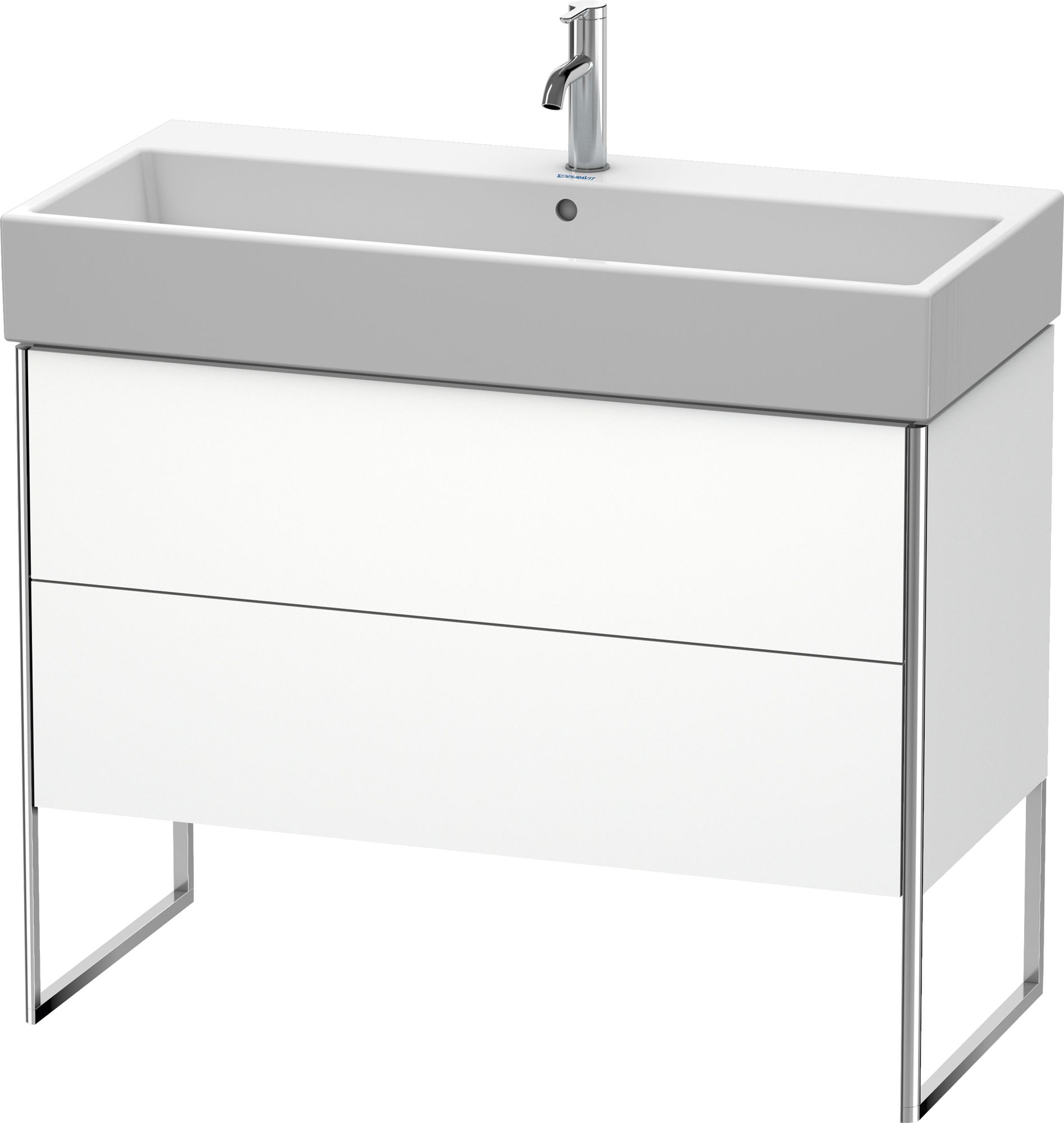 Duravit XSquare szafka 98,4 cm podumywalkowa stojąca biały mat XS447601818