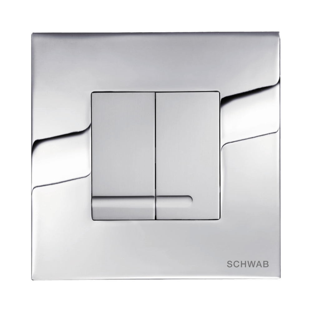 Schwab Arte Duo przycisk spłukujący do WC metalowy chrom mat/błyszczący 4060414050