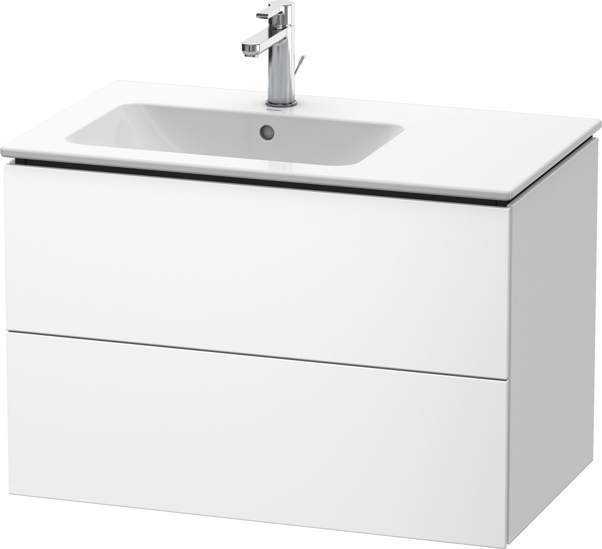 Duravit L-Cube szafka 82 cm podumywalkowa wisząca biały mat LC629101818