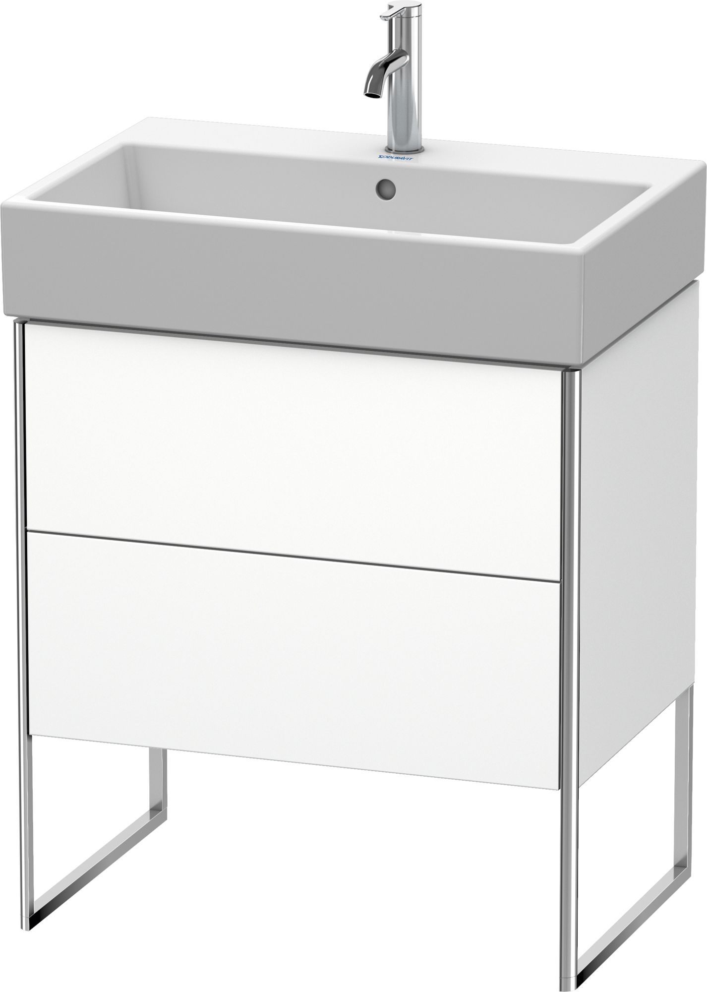 Duravit XSquare szafka 68,4 cm podumywalkowa stojąca biały mat XS447401818