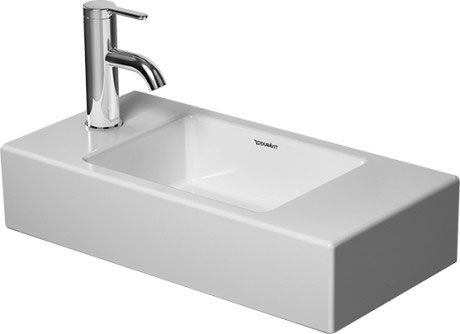 Duravit Vero Air umywalka 50x25 cm meblowa prostokątna lewa biała 0724500009