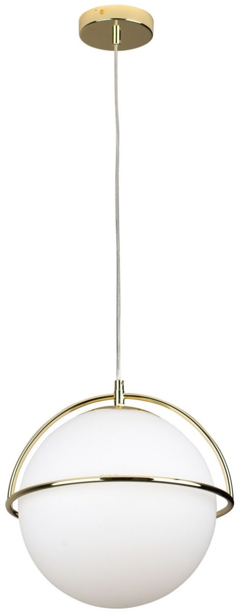 MaxLight Saturn lampa wisząca 1x60W złoty/biały P0381