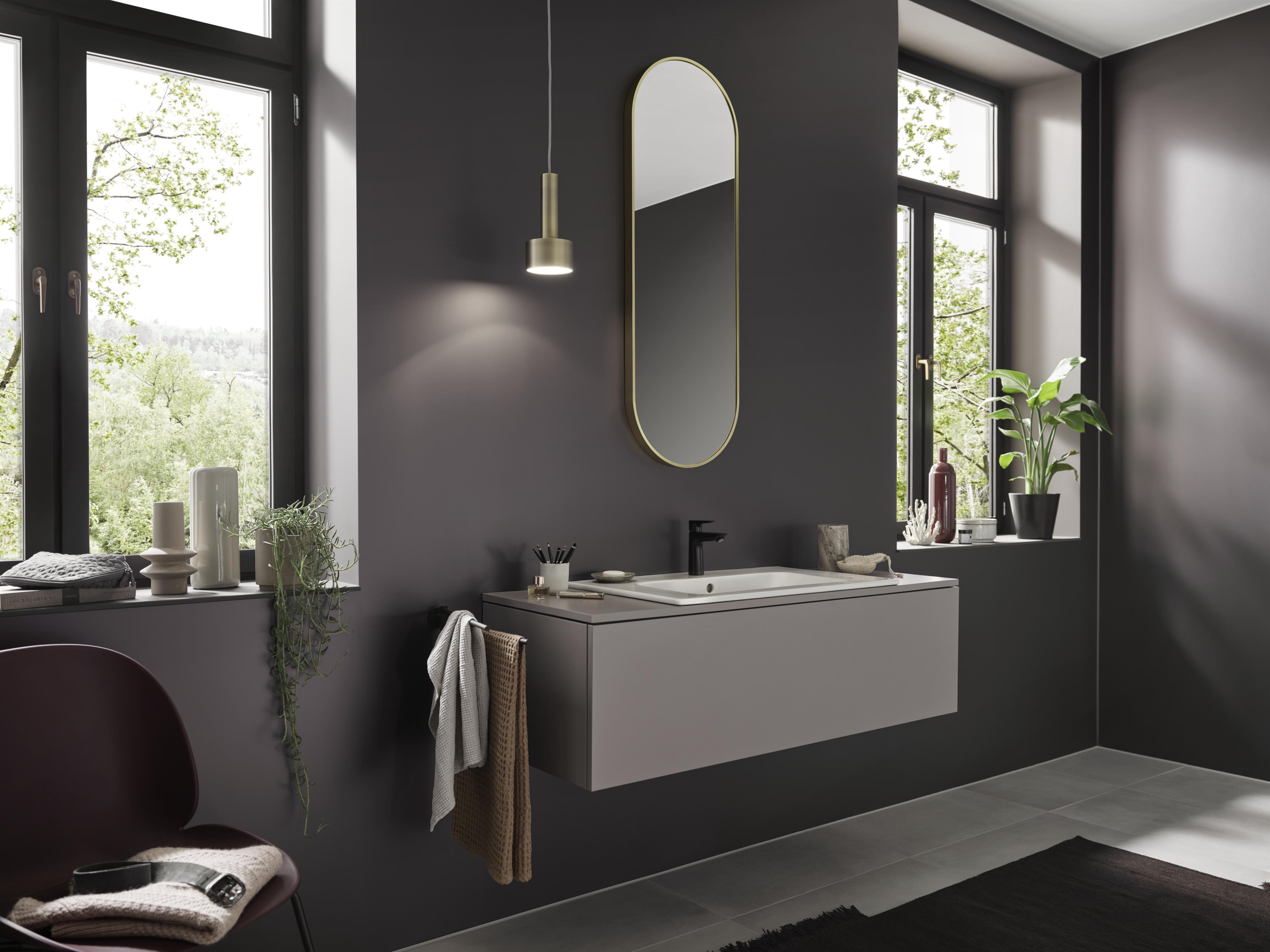 Hansgrohe Talis E bateria umywalkowa stojąca czarny mat 71714670 - Wysyłka w 24h