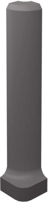 Paradyż Bazo profil 3x10 cm zewnętrzny monokolor czarny mat