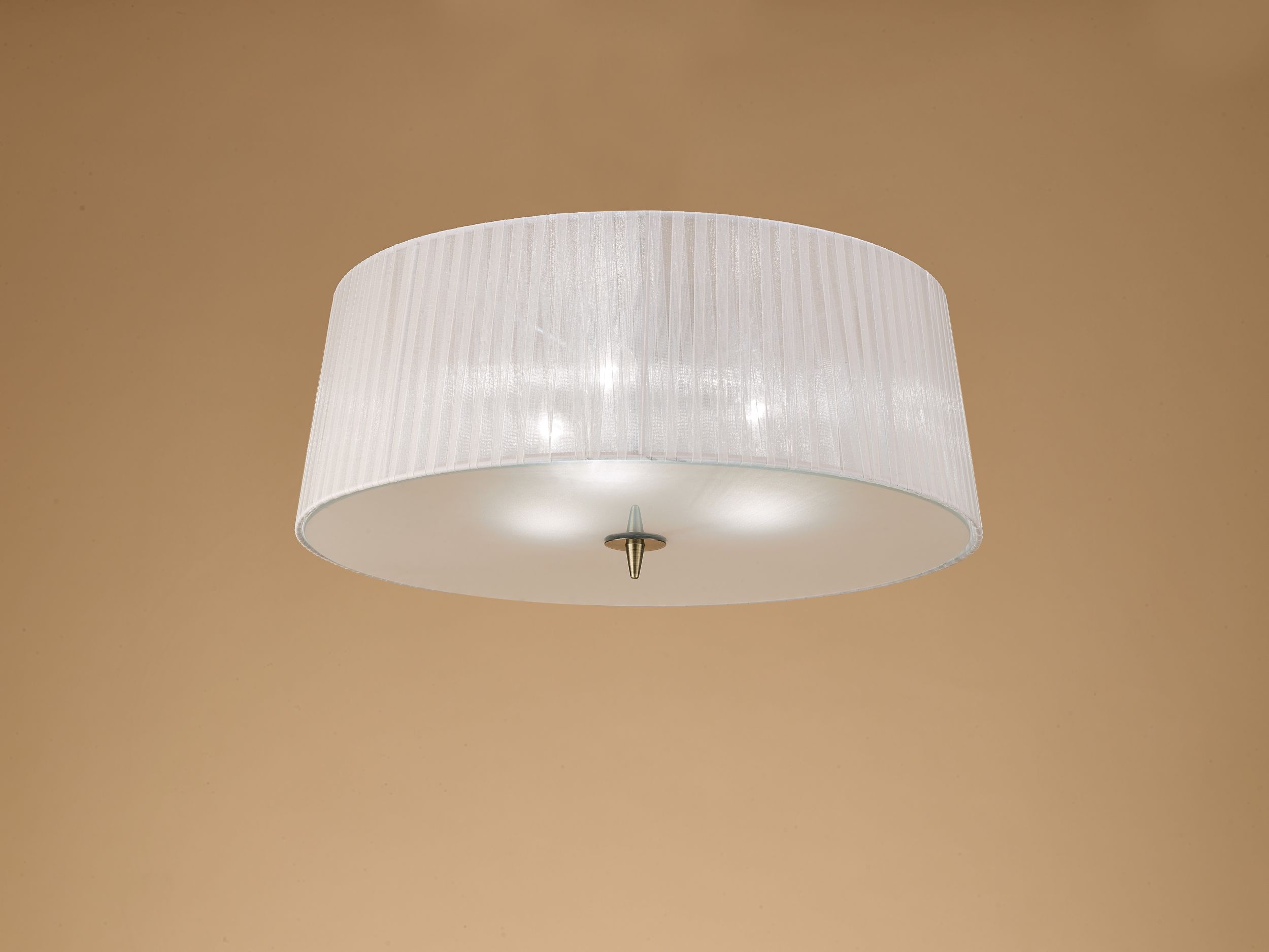 Mantra Loewe lampa podsufitowa 3x20W mosiądz antyczny/biała 4740