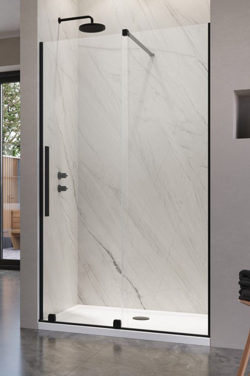 Radaway Furo ścianka 63 cm do drzwi prysznicowych szkło przezroczyste 10110630-01-01