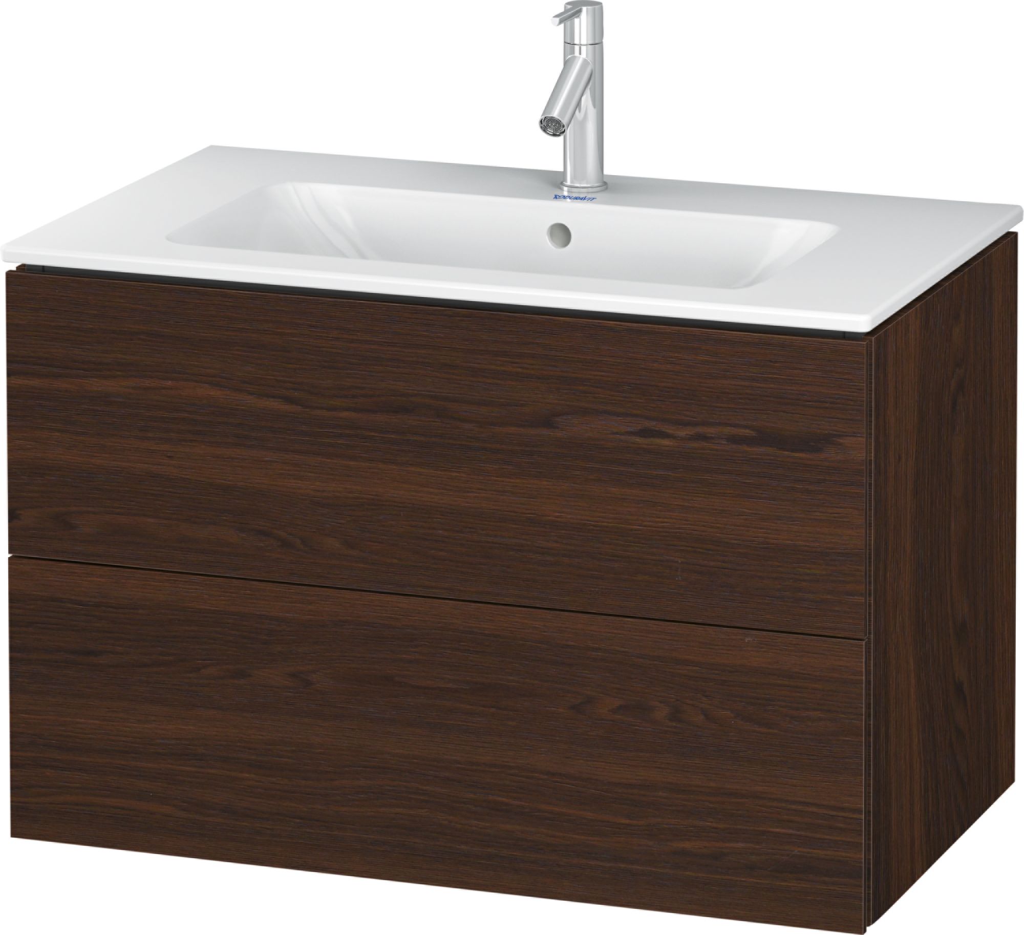 Duravit L-Cube szafka 82 cm podumywalkowa wisząca orzech szczotkowany LC624106969