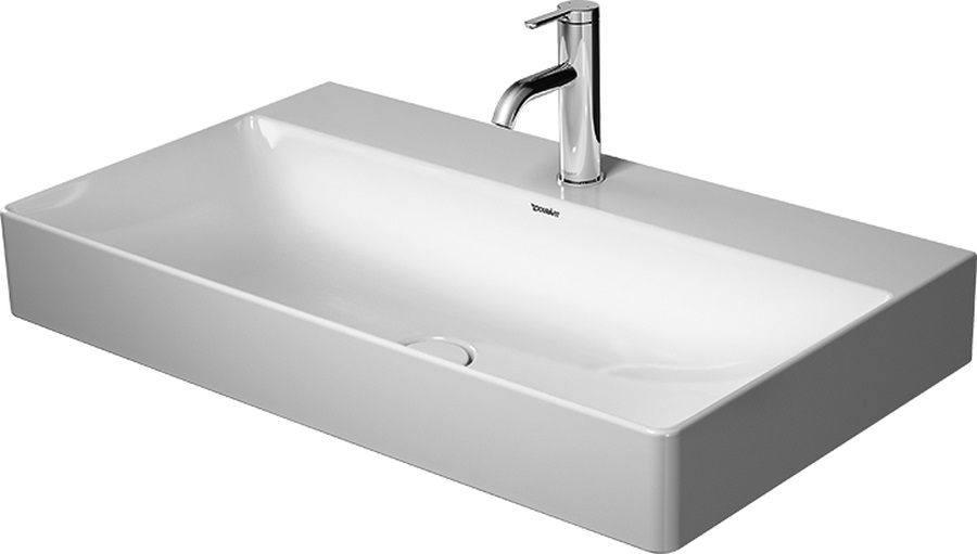 Duravit DuraSquare umywalka 80x47 cm szlifowana prostokątna biała 2353800079