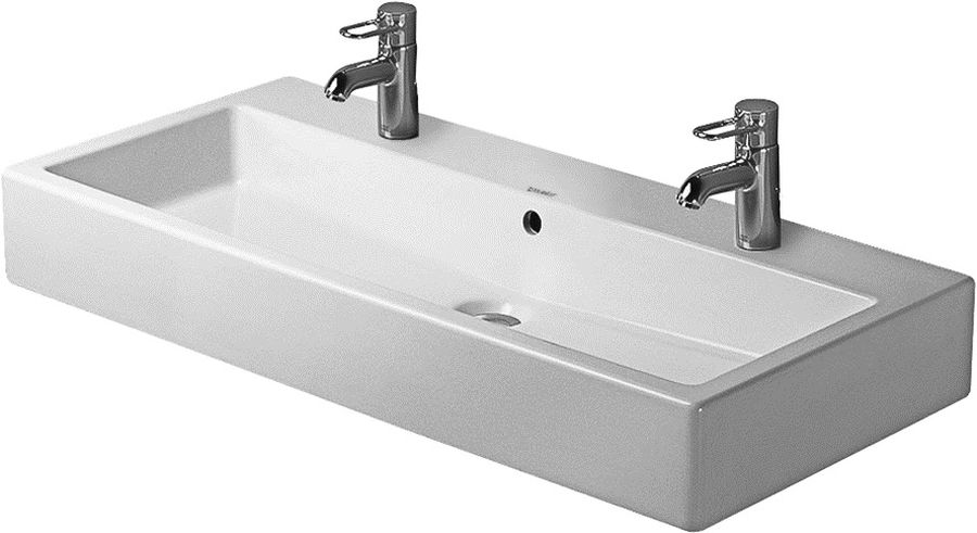 Duravit Vero umywalka 100x47 cm szlifowana prostokątna biała 0454100026